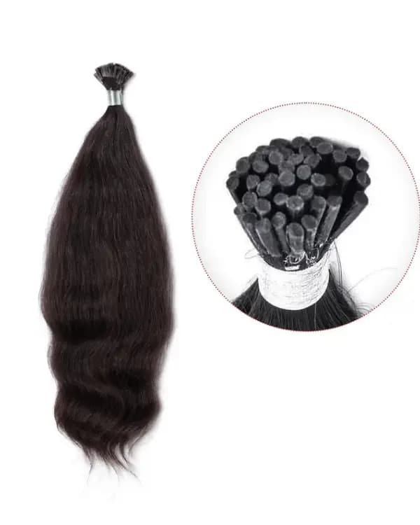 I Tip Premium Double Drawn Wavy Hair | 100% Original Permanent Hair Extensions | 100gm - Ridhaav Hair Studio