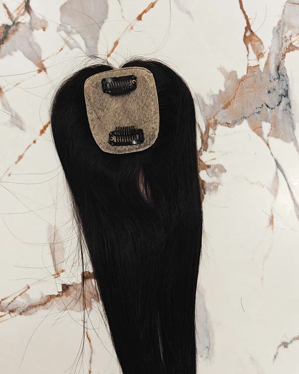 2"x3" Hair Topper Extension | 100% Original Permanent Hair Extensions |- Ridhaav Hair Studio