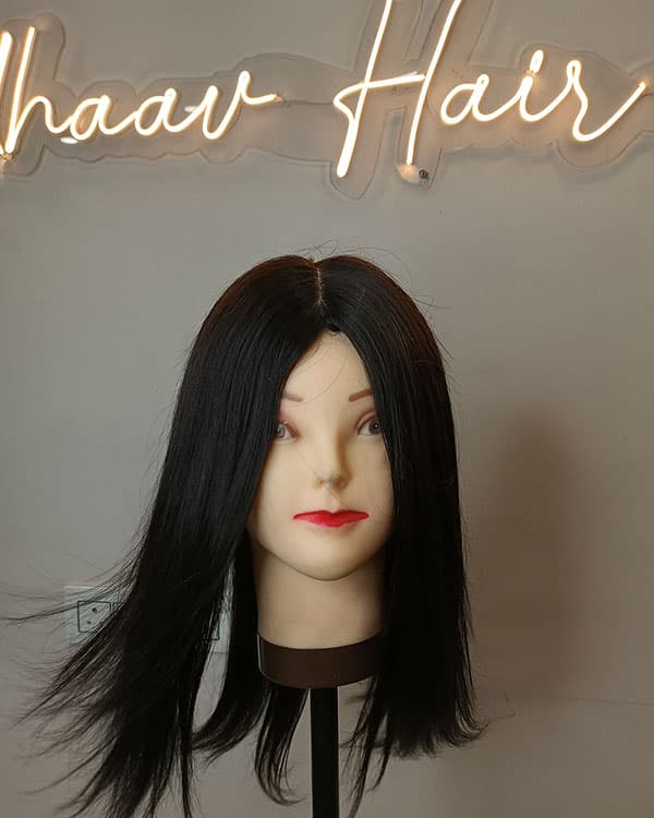 Silk Base Wig – 100% Human Hair Wig for Natural Hairline & Undetectable Scalp | Length - 24IN  | Ridhaav Hair Studio